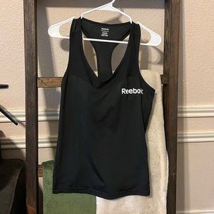 Reebok PlayDry Racerback Black Tank Size Small